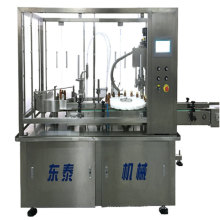 Máquina de envase de injeção líquida automática de frasco de enchimento e tampa de enchimento